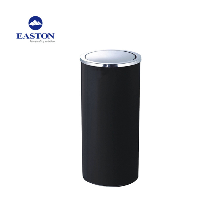 Hot sale hotel cheap indoor trash bin stainless steel waste bins with ashtray