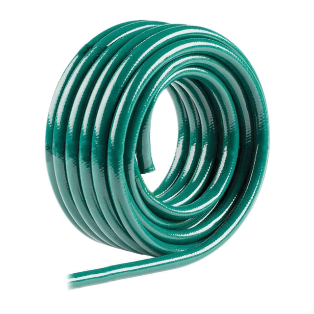 Flexible Durable and Leakproof Green Outdoor PVC Garden Water Hose with Water Stop, Hose Shut Off Valve, Brass Connector 30m