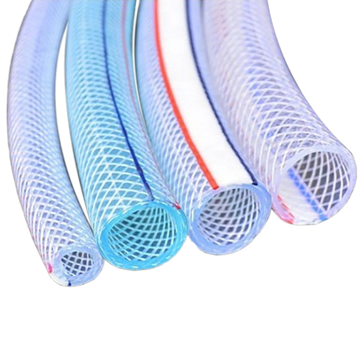 China Factory Hose 20mm 50m Transparent Water Garden Hose PVC Braided Hose Pipe