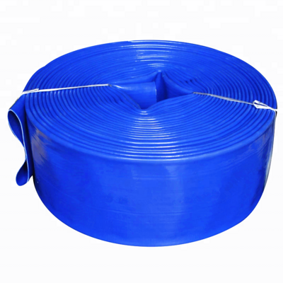 OEM & ODM standard pressure flexible discharge water layflat hose 2bar-8 bar 6 inch pvc irrigation lay flat hose