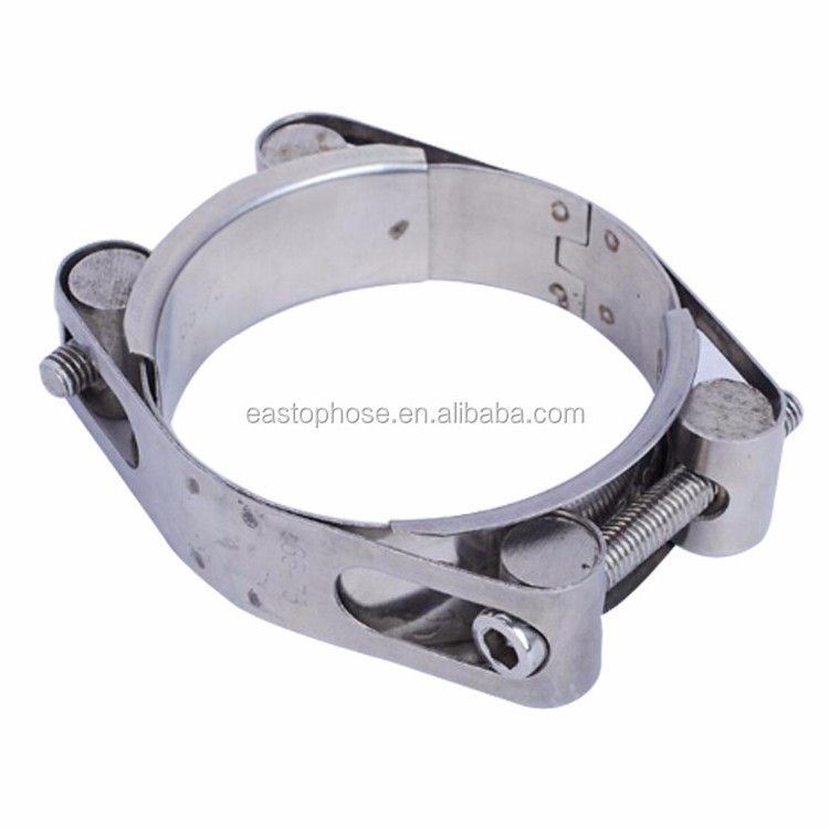 strength adjustable stainless steel hose clamp reinforced screw hydraulic Heavy Duty Hose Clamp