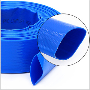 2 Inch 50FT PVC Lay Flat Hose Pipe 6 Bar Flexible Layflat Water Irrigation Discharge Hose For Agriculture Farming