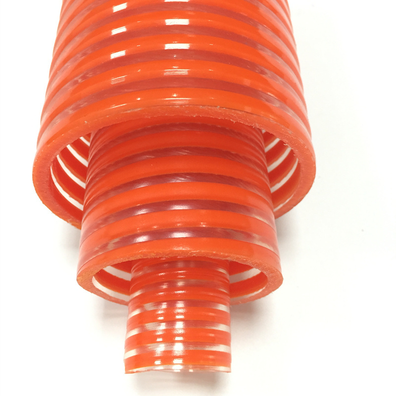 Durable Flat Corrugated Flexible 8 Inch, 10 inch PVC Water Pump Suction Hose pipe Duct Vacuum Hose