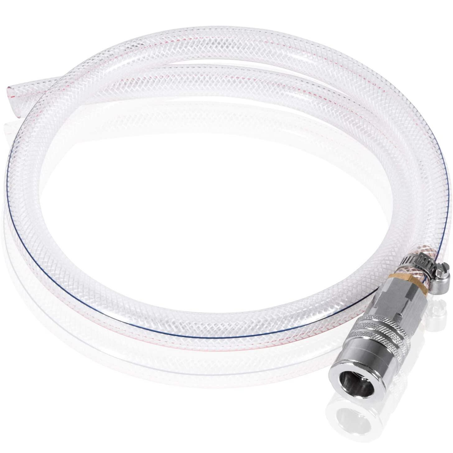 5/32 1/4 3/8 7/8 1 3 2 Inch Clear Plastic Vinyl Tubing PVC Fiber Braided Reinforced Tube Pipe Hose for Water Transfer 6 8 10 bar