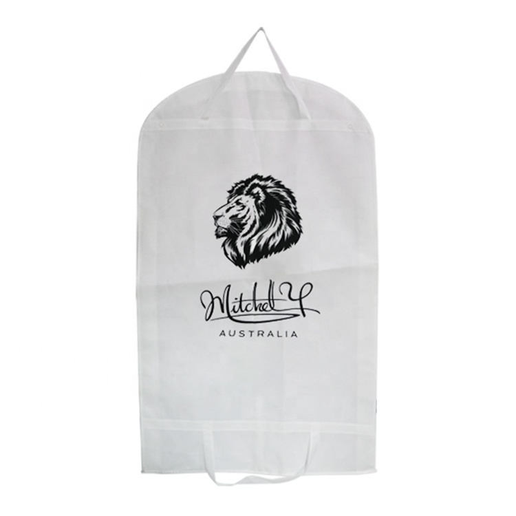 Garment Hang Up Dress Clothing Zipper Dust Suit Cover Bag With Logo