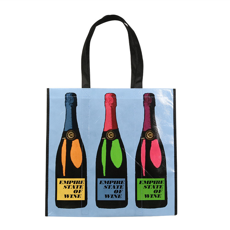 Wholesale Price Custom Printed Recycle Reusable PP Laminated Non Woven Tote Shopping Bags