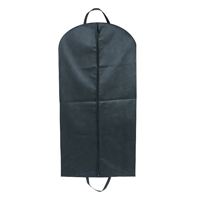 Medium Size Black Dresses Packaging Non Woven Garment Bag Suit Cover