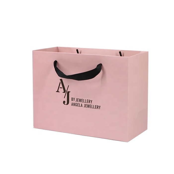 Custom Luxury Gift Garment Paper Shopping Bags With Logo Print