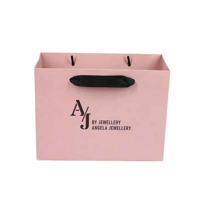 Custom Luxury Gift Garment Paper Shopping Bags With Logo Print