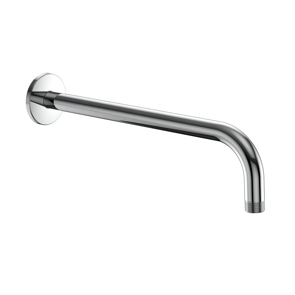 Wall-Mounted Fixed Bathroom Faucet Accessories 30 cm Chromed Stainless Steel Shower Arm