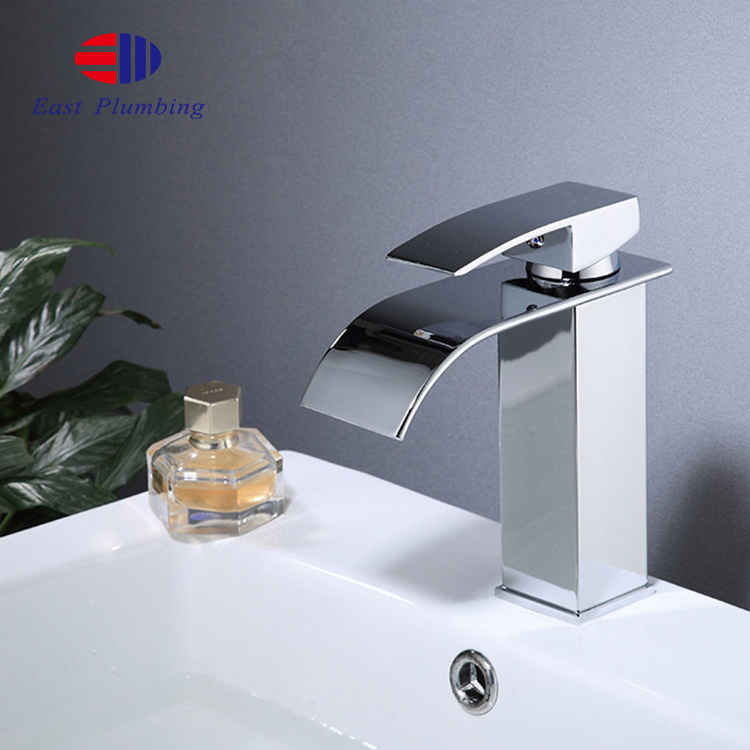 Luxury single handle bathroom basin water mixer tap faucet