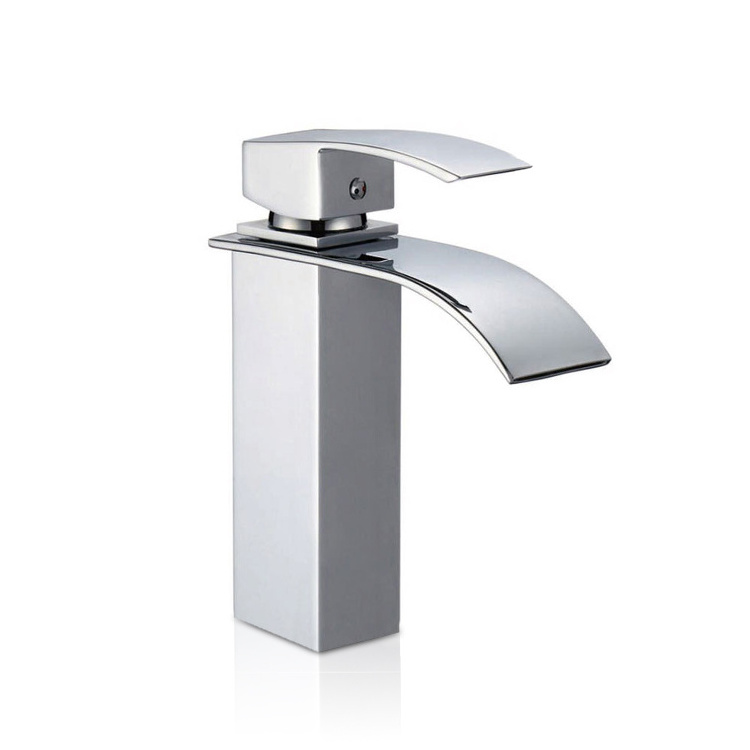 Luxury single handle bathroom basin water mixer tap faucet