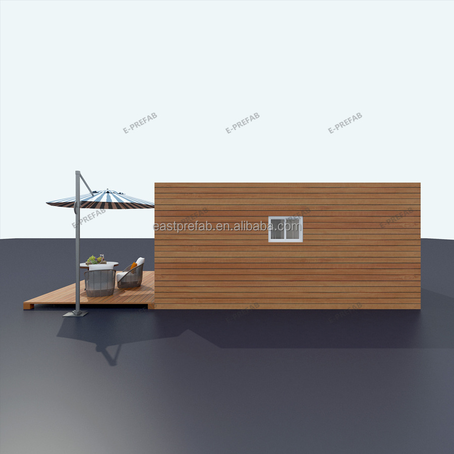 Wooden house prefabricated in steel structure container house from China factory modular homes