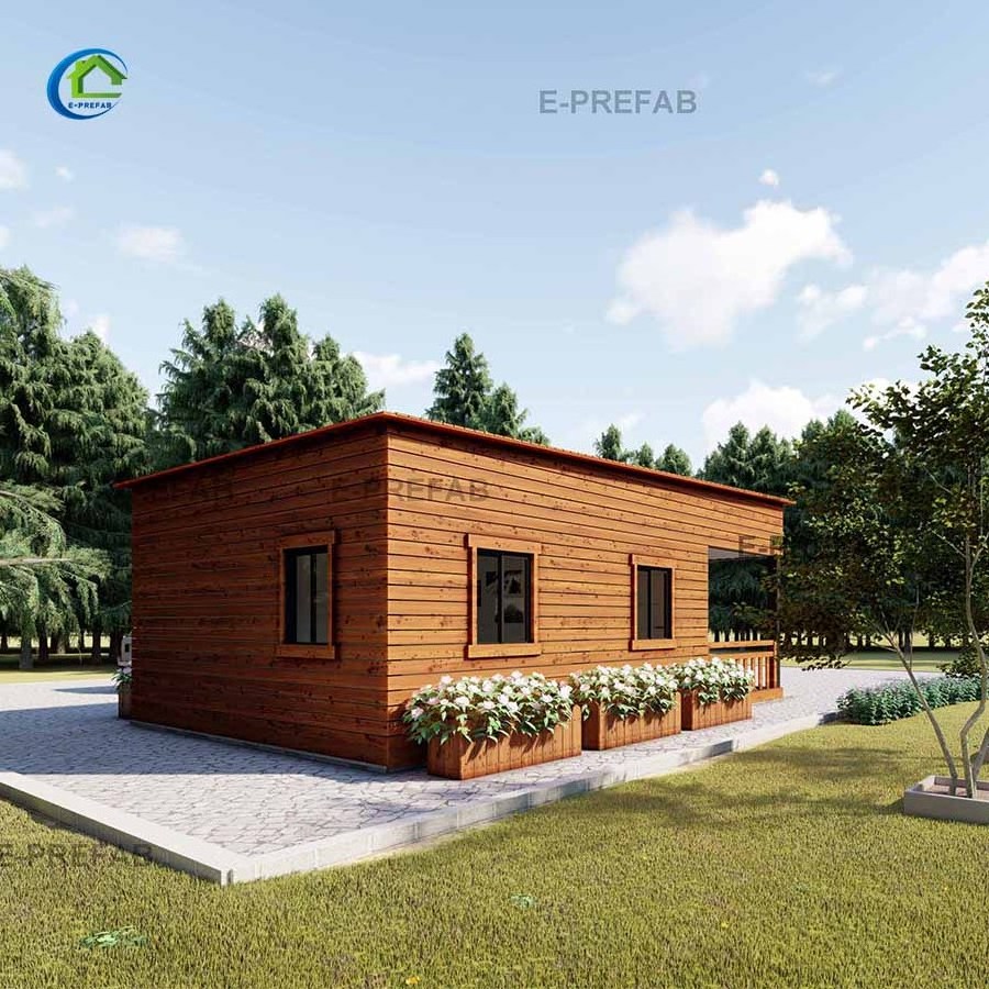 Prefab Kit Set Houses Container Modern CE Flat Pack Container Hotel E-PREFAB House Log Cabins Good Looking Nature Design Wooden