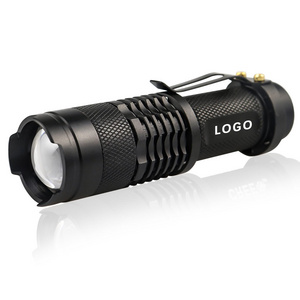 Portable Pocket Aluminum Torch Light 3 Modes Zoomable AA Powered Mini Q5 LED Flashlights