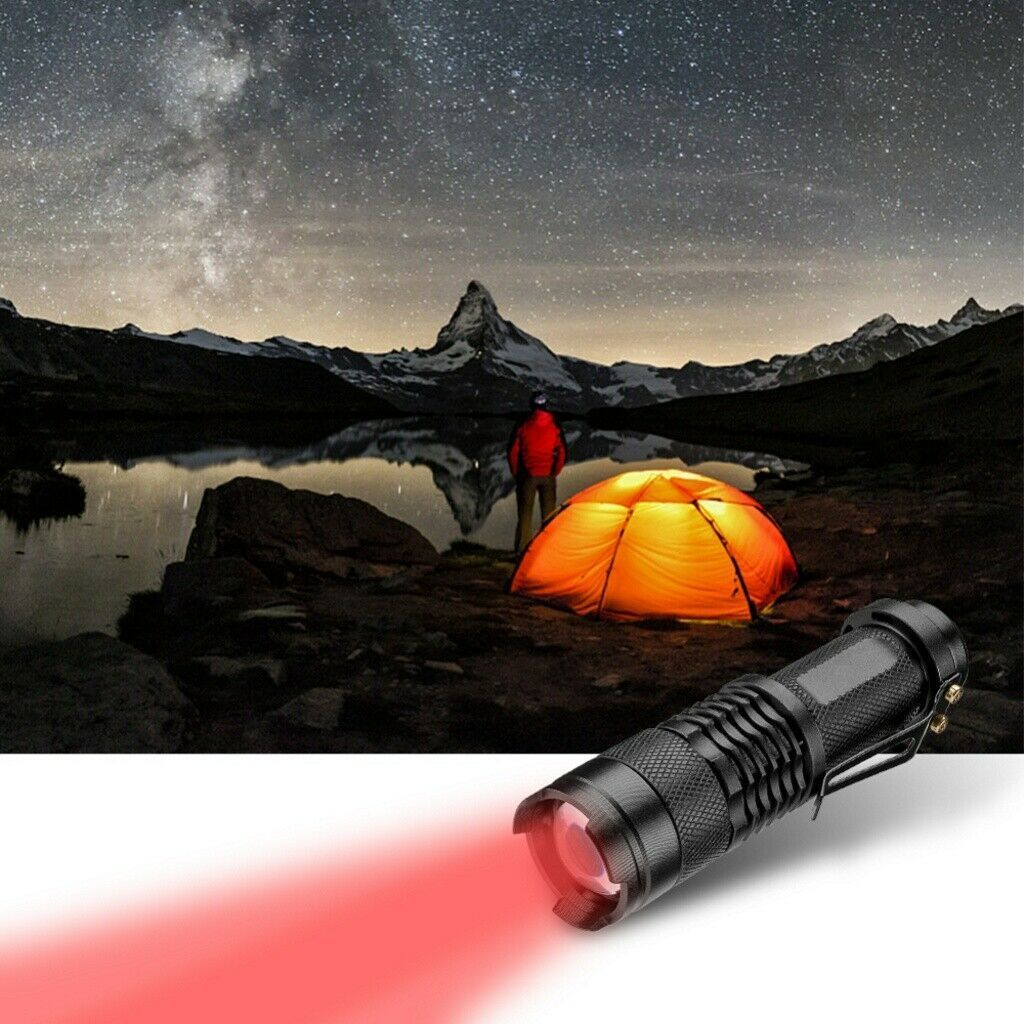 Portable Waterproof Against Deteriorating Eyesight Hunting Astronomy Aviation Red Light Torches Night Vision Led Flashlights