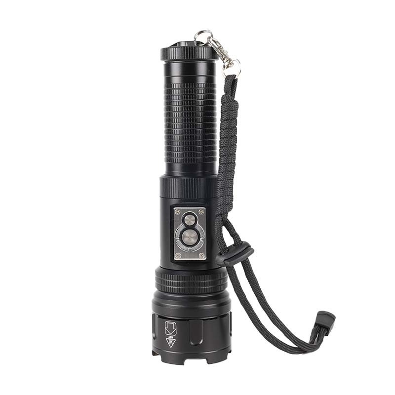 High Quality Aluminum Alloy 30W White Laser LED Camping Torch Light Rechargeable Long Range Zoomable Flashlight