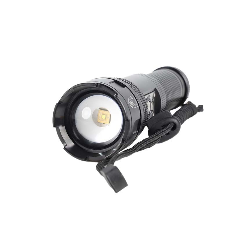 High Quality Aluminum Alloy 30W White Laser LED Camping Torch Light Rechargeable Long Range Zoomable Flashlight