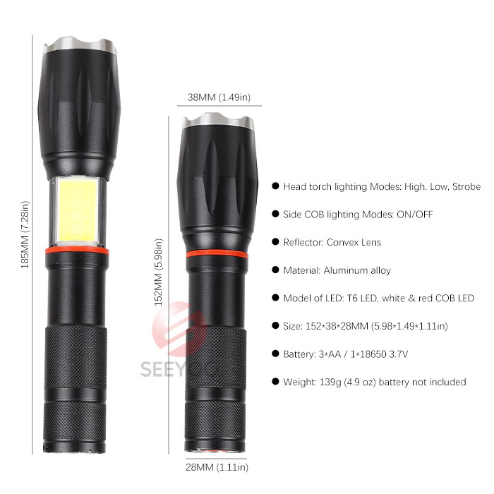 AS see on TV magnetic flashlight emergency, torchlight led flashlight magnet, cob flashlight with magnetic base