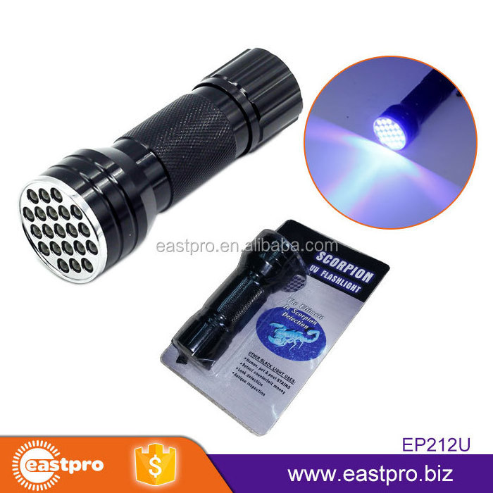 ultraviolet black light 395nM 21 led uv torch led purple light uv flashlight