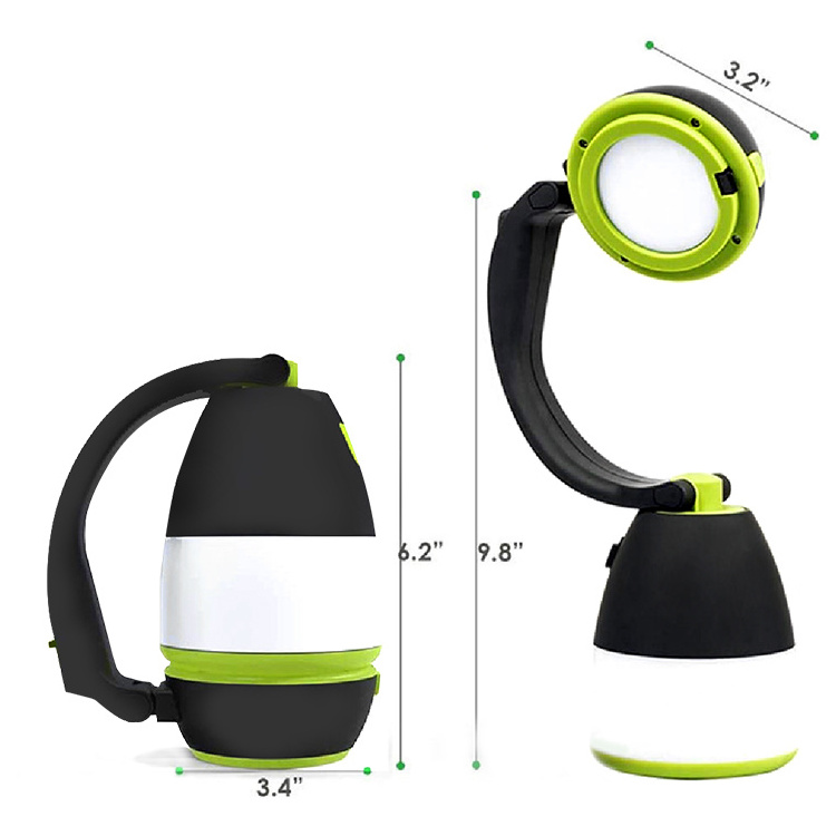 Easy Carry LED Torch Flash Light USB Rechargeable Table Lamp Reading Light Outdoor Collapsible Camping Lantern for Hiking