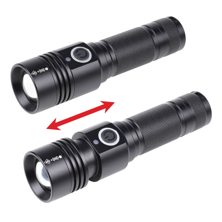 Powerful Outdoor Camping Zoom Magnetic Torches Portable Aluminum Small Rechargeable Led P50 Flash Light Flashlights