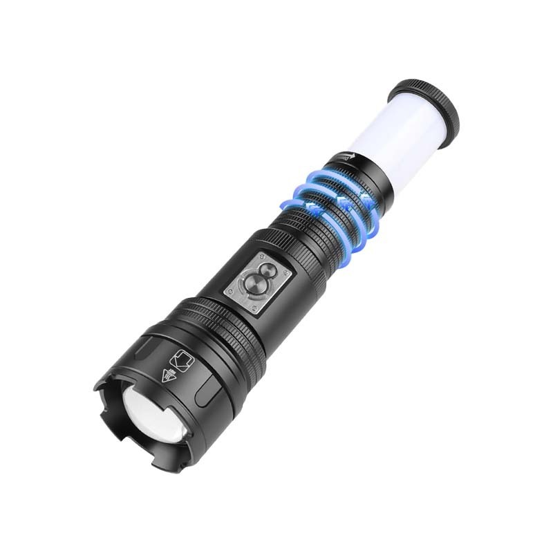 High Quality Aluminum Alloy 30W White Laser LED Camping Torch Light Rechargeable Long Range Zoomable Flashlight