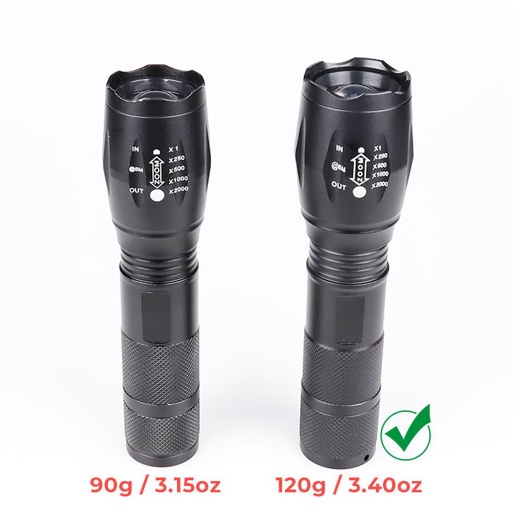 1000 Lumen Brightest XML T6 Waterproof Tactical LED Torch Light Tactical Flashlight For Self Defensive