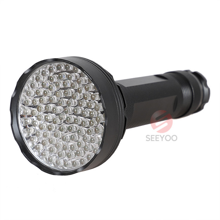 10W 100 led uv flashlight uv,uv blacklight flashlight torch,non destructive testing uv torch light