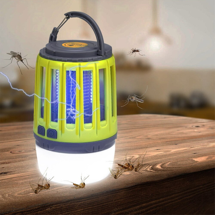 Outdoor Indoor Portable Hang Lighting Camping Lantern 18650 Batter Rechargeable UV Led Light Bug Zapper Mosquito Killer Lamps