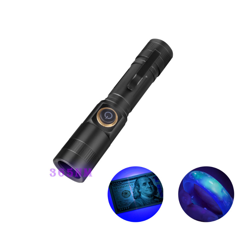 Newest Professional Black Light Taschenlampe Battery Ultraviolet Led Torch Blacklight Torchlight Linterna 365nm UV Flashlights