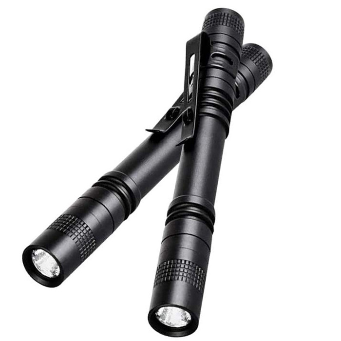 Wholesale Tactical Pocket Flashlight Aluminum Alloy Doctor Nurse Penlight With Clip, Mini Led Torch Nursing Medical Pen Light