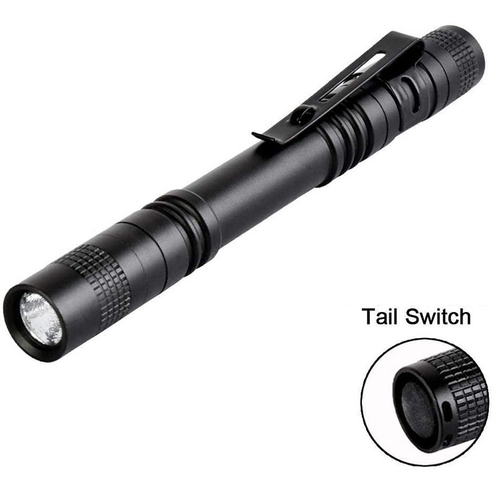 Wholesale Tactical Pocket Flashlight Aluminum Alloy Doctor Nurse Penlight With Clip, Mini Led Torch Nursing Medical Pen Light