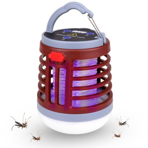 Hot Sale Portable Led Torch Light Mosquito Killer Lamp Camping Lantern 3 in 1 Rechargeable Electric Shock UV Bug Zappers