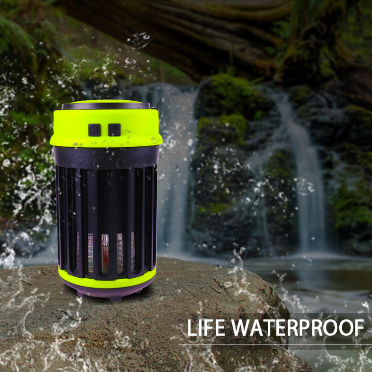 Newest Outdoor Hanging Waterproof Mosquito Zapper Camping lantern Lamp, Portable USB Rechargeable Led Camping Light