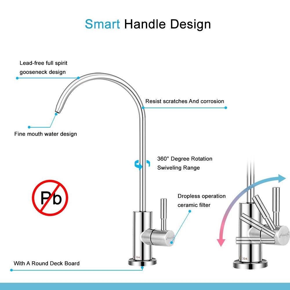 High Capacity Under Sink home water Purifier filter system with faucet