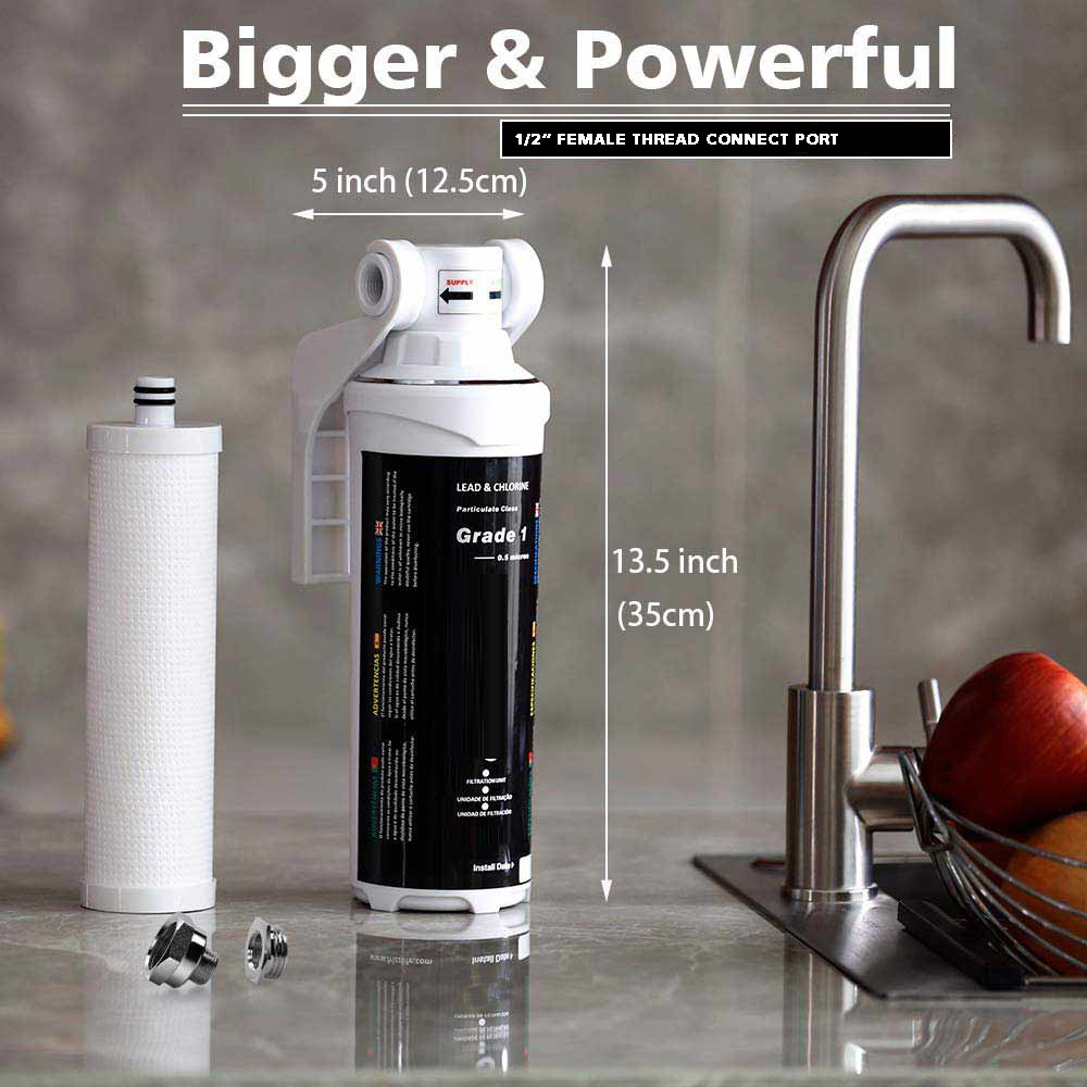 High Capacity Under Sink home water Purifier filter system with faucet