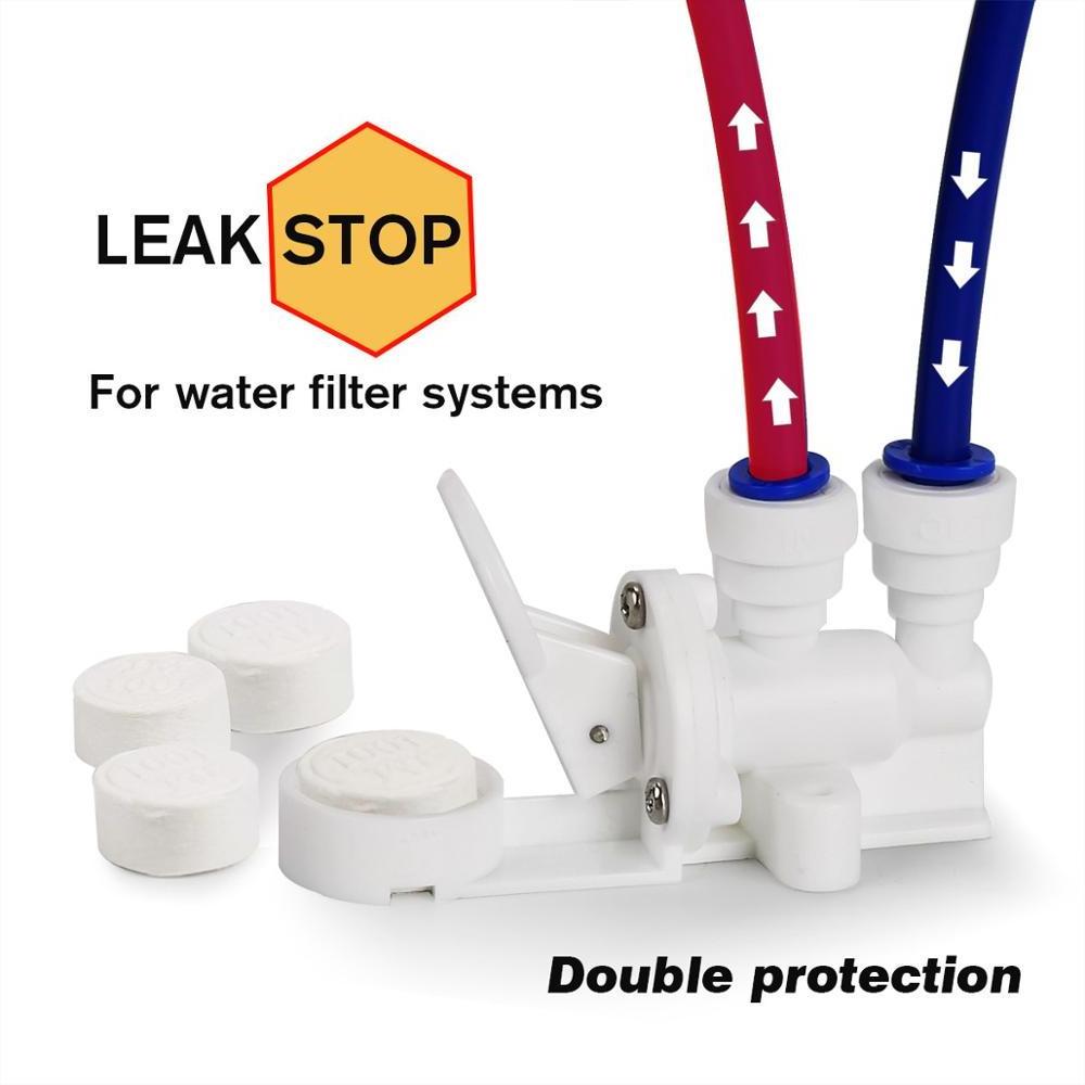 Water Leak Stop Valve for Reverse Osmosis and Under Sink Water Filtration System, Automatic Water Shut-Off Valve