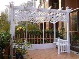 Cheap White Used PVC Vinyl Fence Gazebo Outdoor Waterproof  Hardware, Accessories Arbor cover