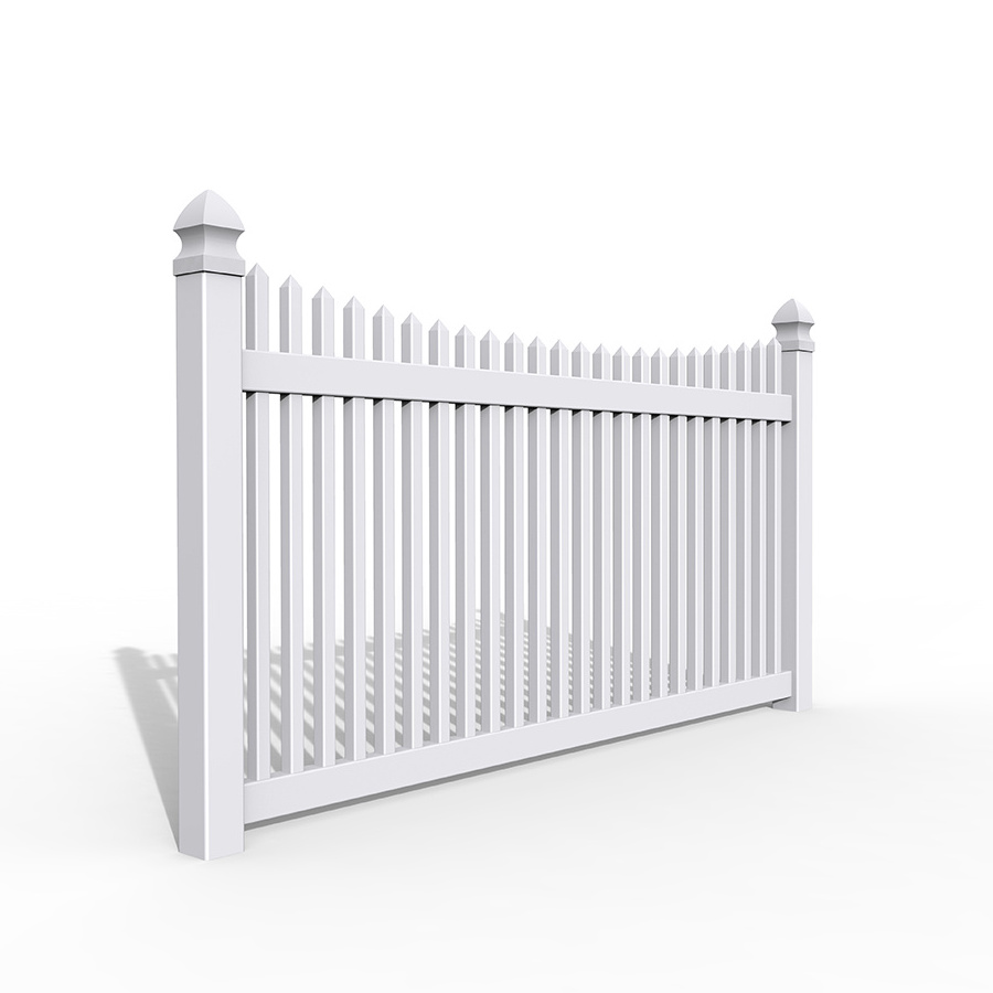 Used cheap white safty pvc vinyl picket fence for garden supplies