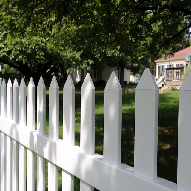 Professional Manufacturing Vinyl White Picket Fence Decorative Vinyl Fencing