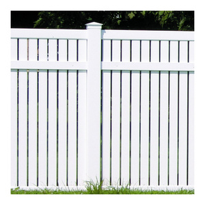 Customized white pvc vinyl semi-privacy fence for garden