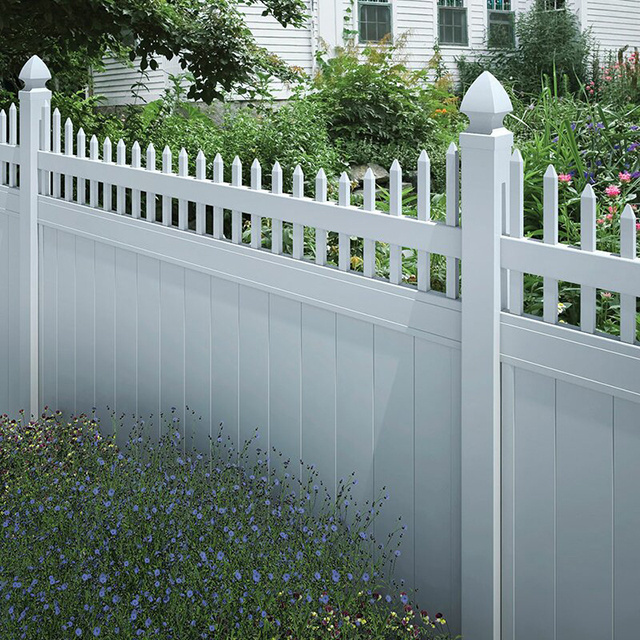 White PVC Vinyl Privacy Cheap Yard Fence Panels,manufacturer used vinyl fence