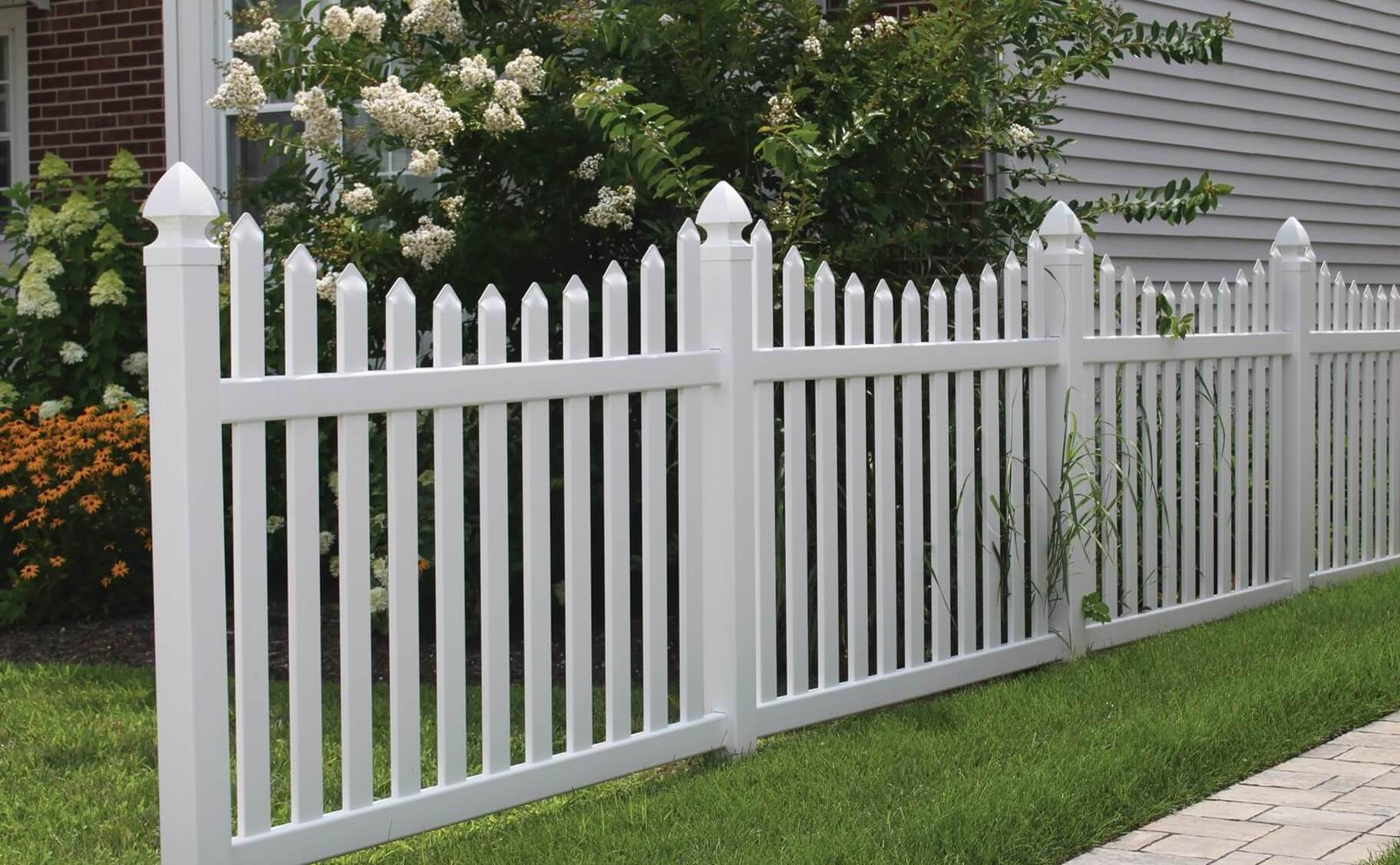 Used cheap white safty pvc vinyl picket fence for garden supplies