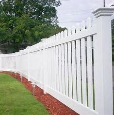 Used cheap white safty pvc vinyl picket fence for garden supplies