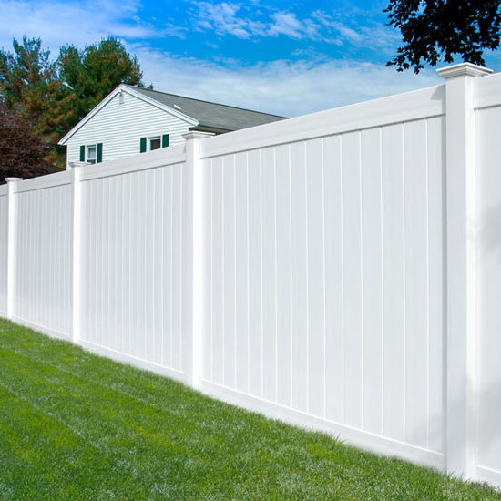 White Hot Sale Cheap Used  PVC Fence Panels Plastic Full Privacy Wholesale Vinyl Fence  for Home and Garden