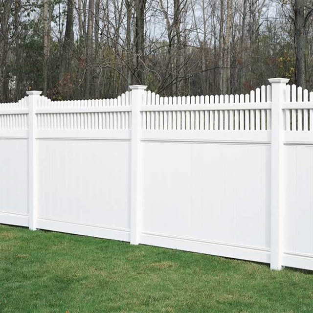 White PVC Vinyl Privacy Cheap Yard Fence Panels,manufacturer used vinyl fence