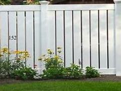 Customized white pvc vinyl semi-privacy fence for garden