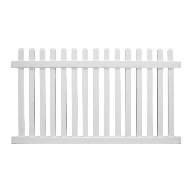 Professional Manufacturing Vinyl White Picket Fence Decorative Vinyl Fencing