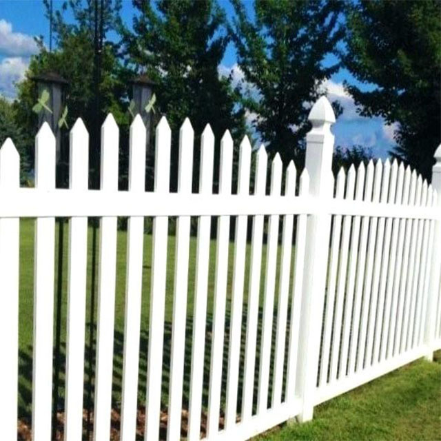 Professional Manufacturing Vinyl White Picket Fence Decorative Vinyl Fencing